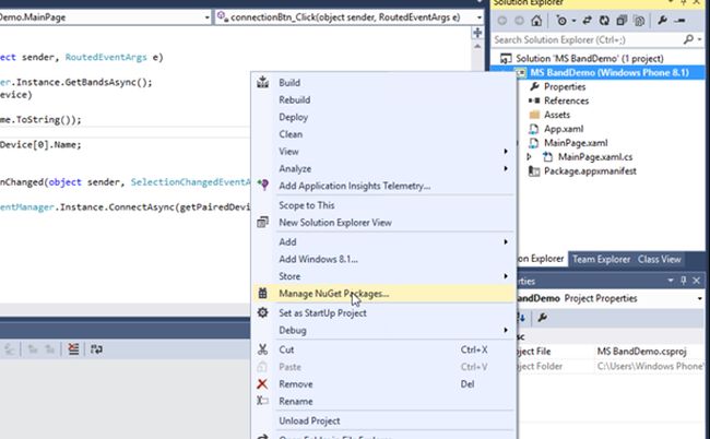 Manage NuGet Packages